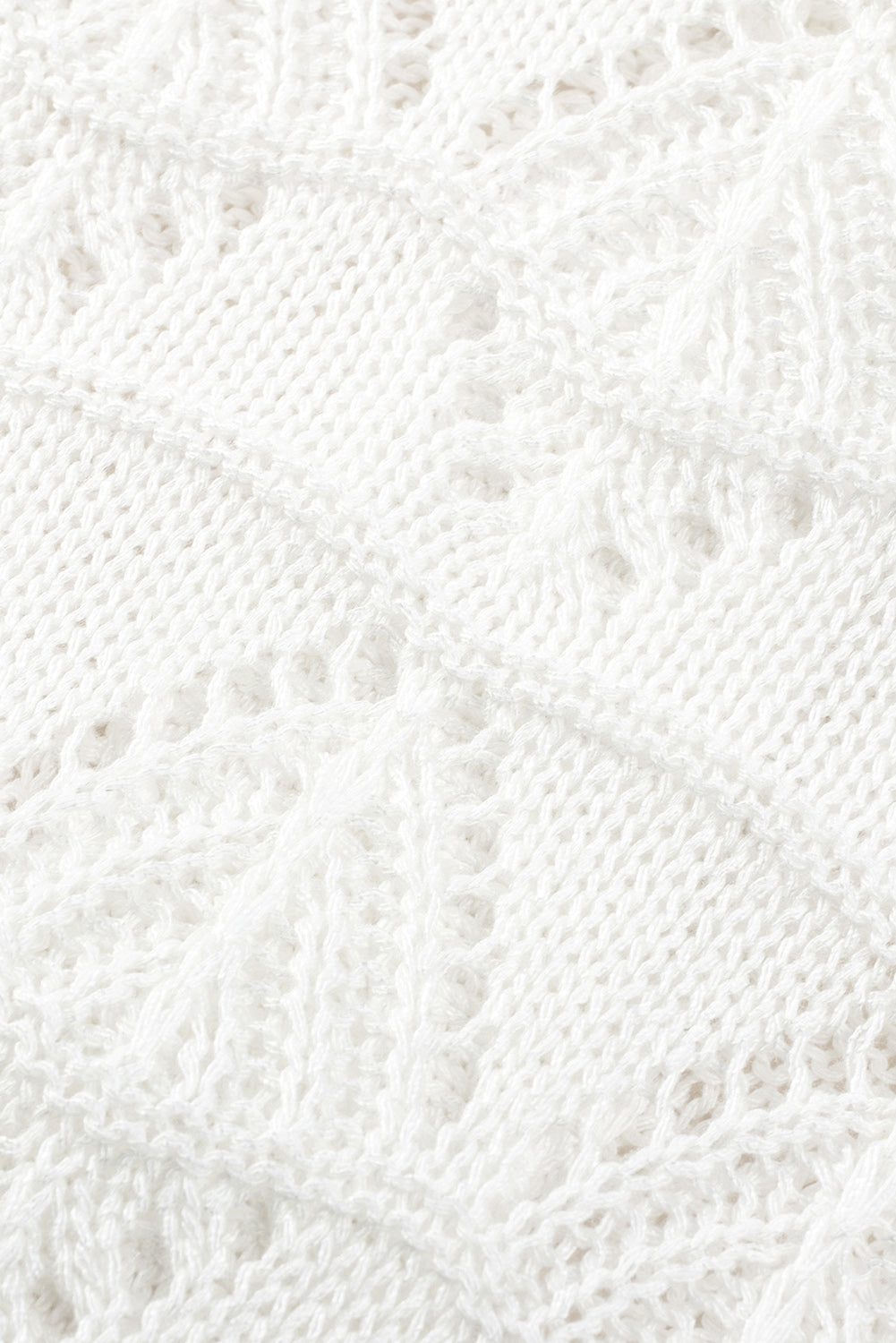 Green Lightweight Buttoned Front Crochet Cardigan