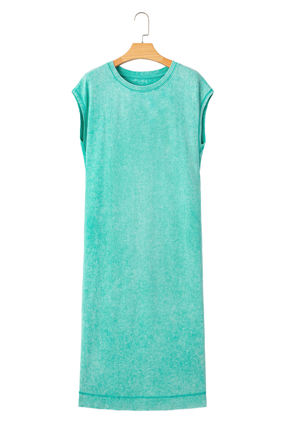 Wisteria Mineral Wash Pocketed T-shirt Long Dress
