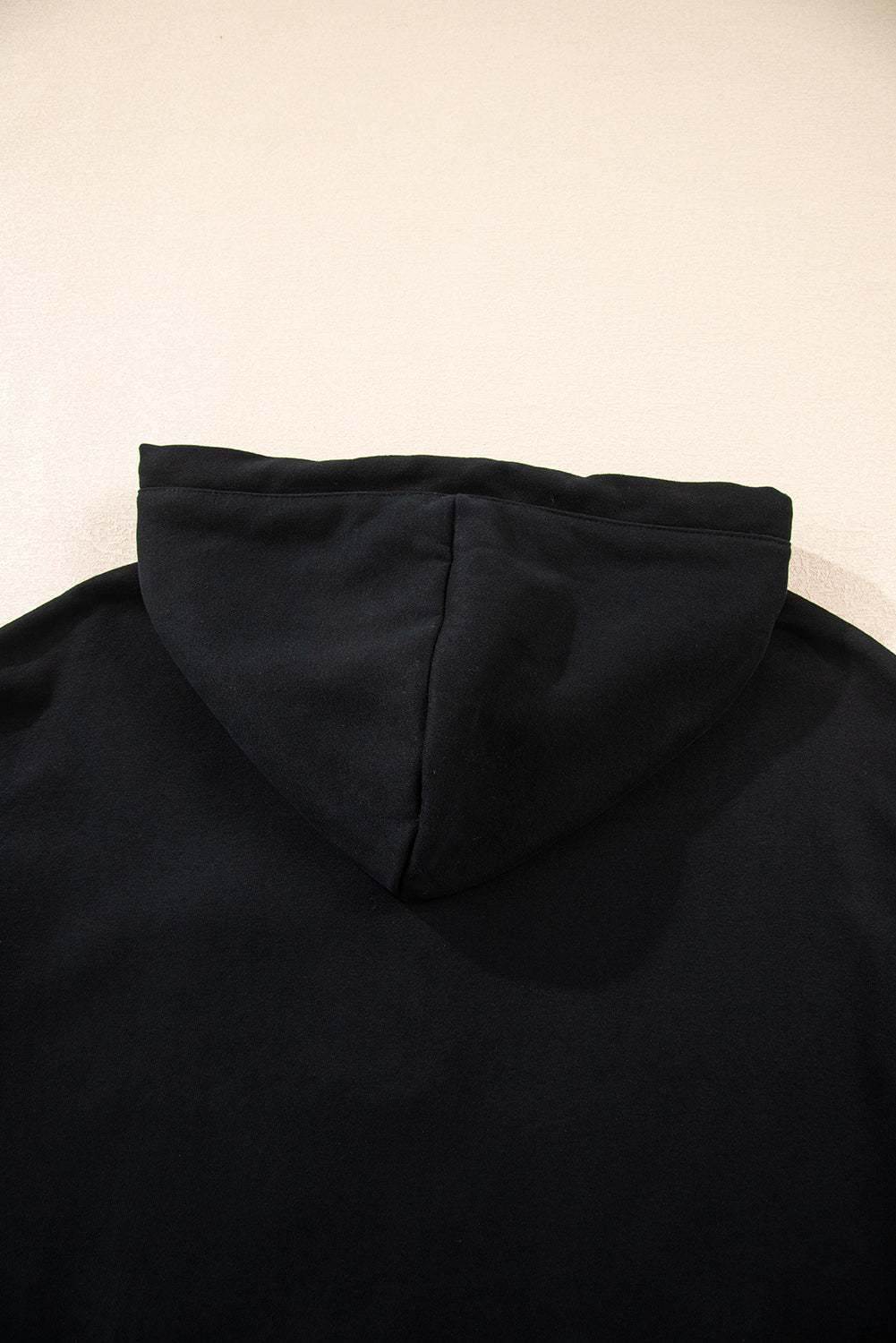 Navy Blue Button Drawstring Hooded Pullover and Casual Short Set