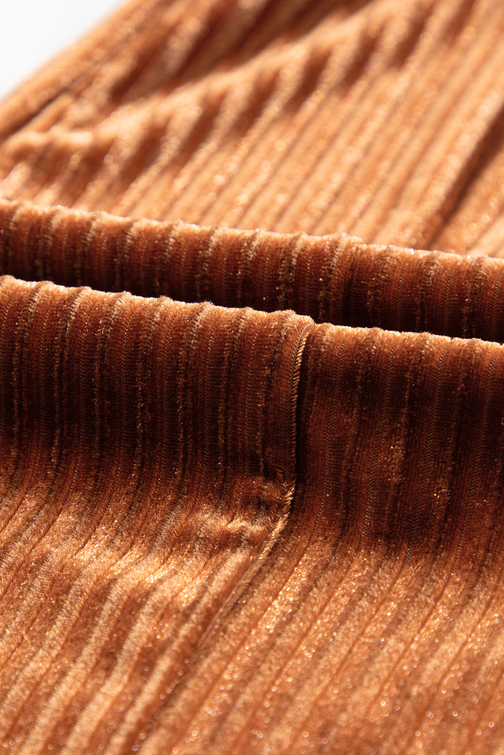 Chestnut High Waist Flare Corduroy Pants