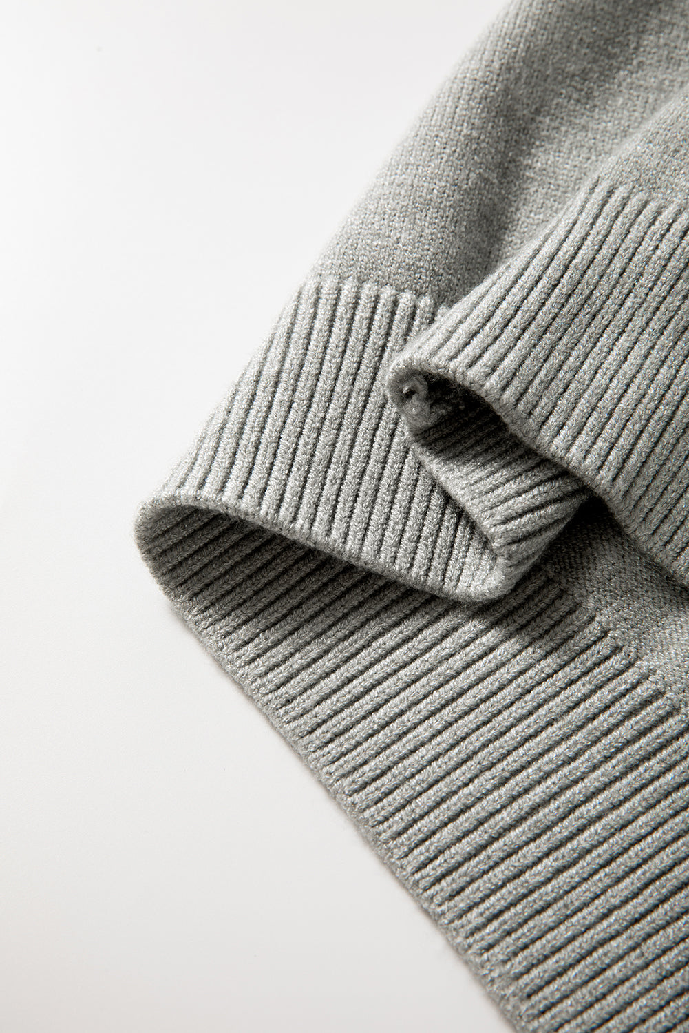 Evergreen Pearled Drop Shoulder Round Neck Sweater
