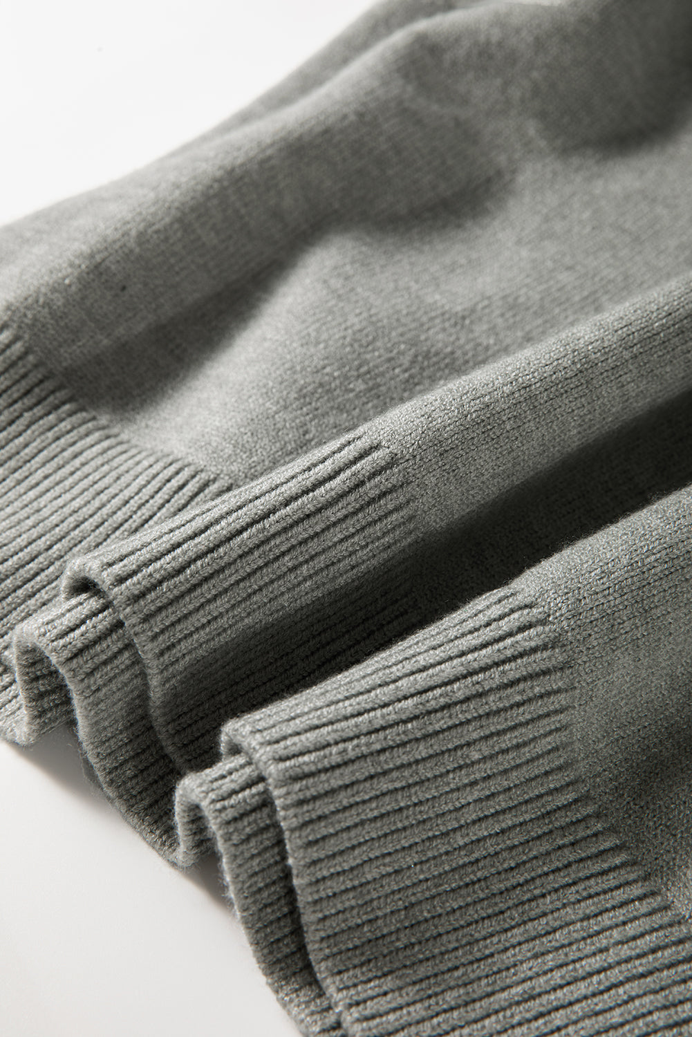 Evergreen Pearled Drop Shoulder Round Neck Sweater