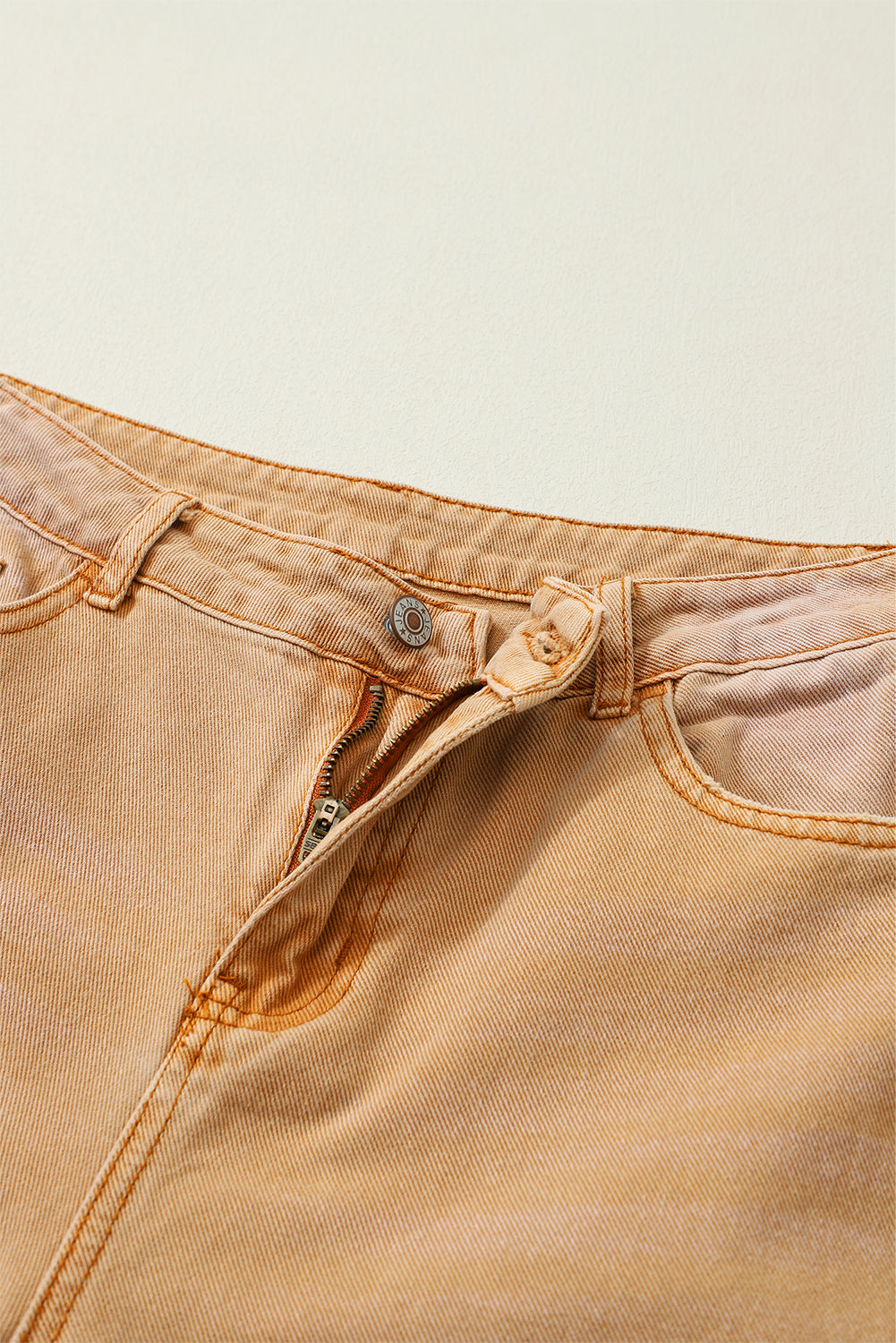 Brown Distressed High Waist Cropped Flare Jeans