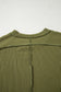 Jungle Green Textured Knit Exposed Stitching T-shirt