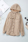 Khaki Plaid Sherpa Lined Hooded Shacket