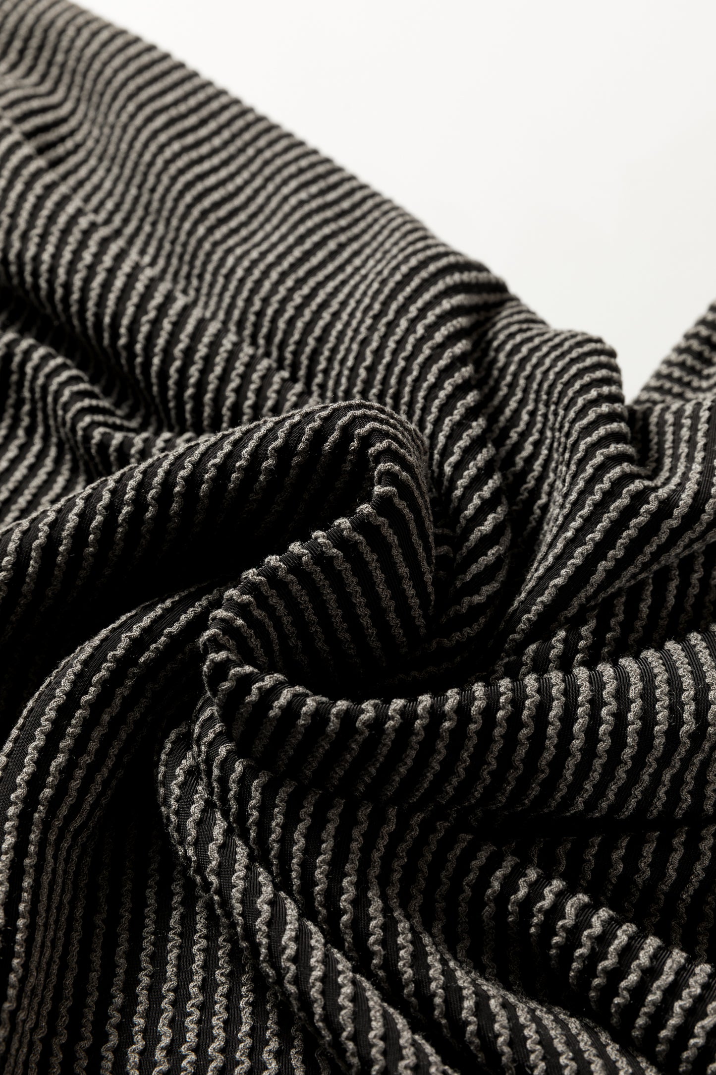 Carbon Grey Twisted Ribbed Dolman Long Sleeve Top