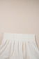 Beige 2pcs Cropped Tee and Ruffle High Waist Skort Set