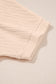 Apricot Textured V Neck T Shirt and Shorts Set