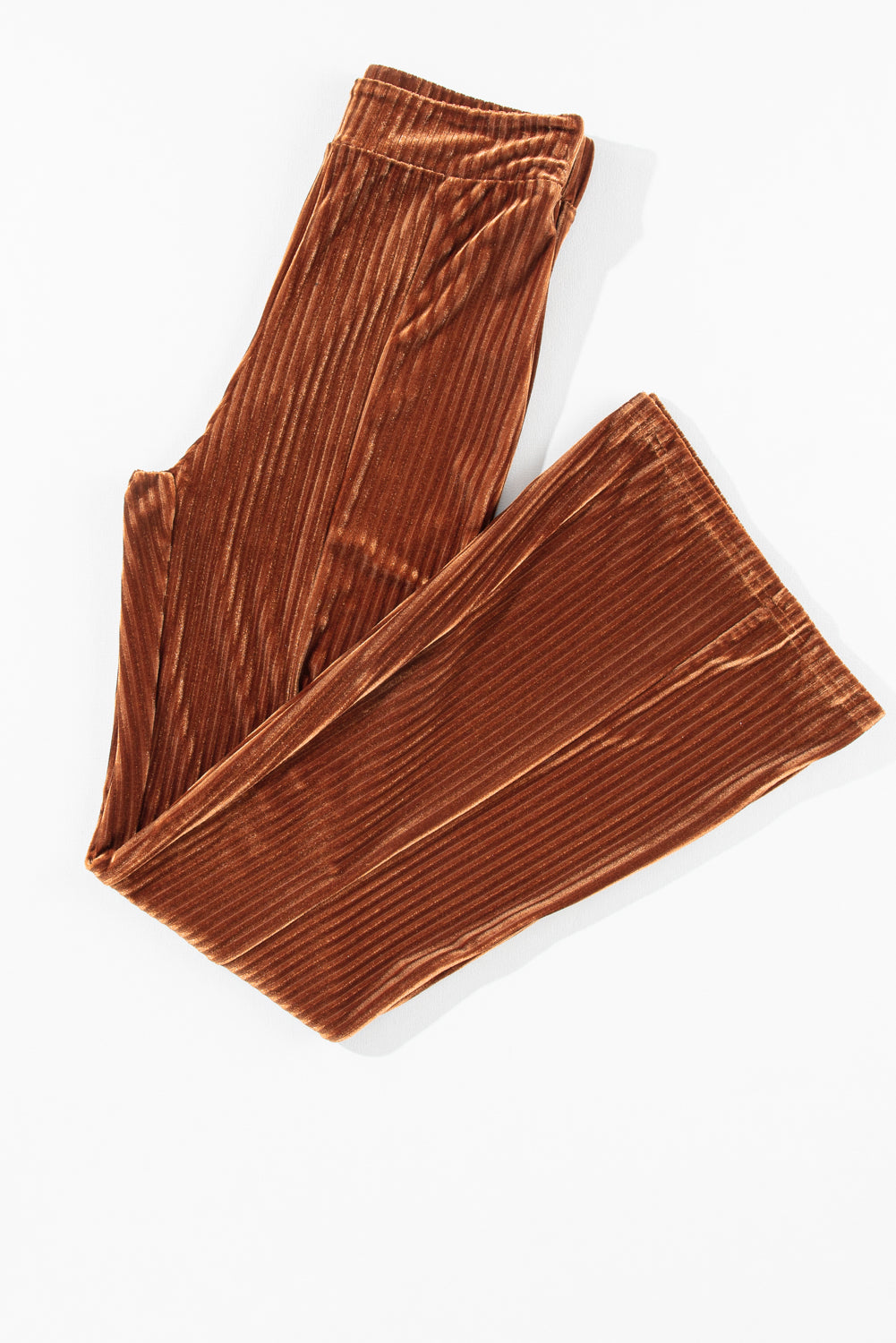 Chestnut High Waist Flare Corduroy Pants