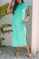 Wisteria Mineral Wash Pocketed T-shirt Long Dress