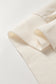 Beige Contrast Plaid Long Sleeve Exposed Seam Patchwork Top