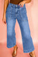 Breen Cropped High Rise Wide Leg Jeans