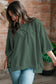 Light Grey Exposed Seam Chest Pocket Split Loose T Shirt