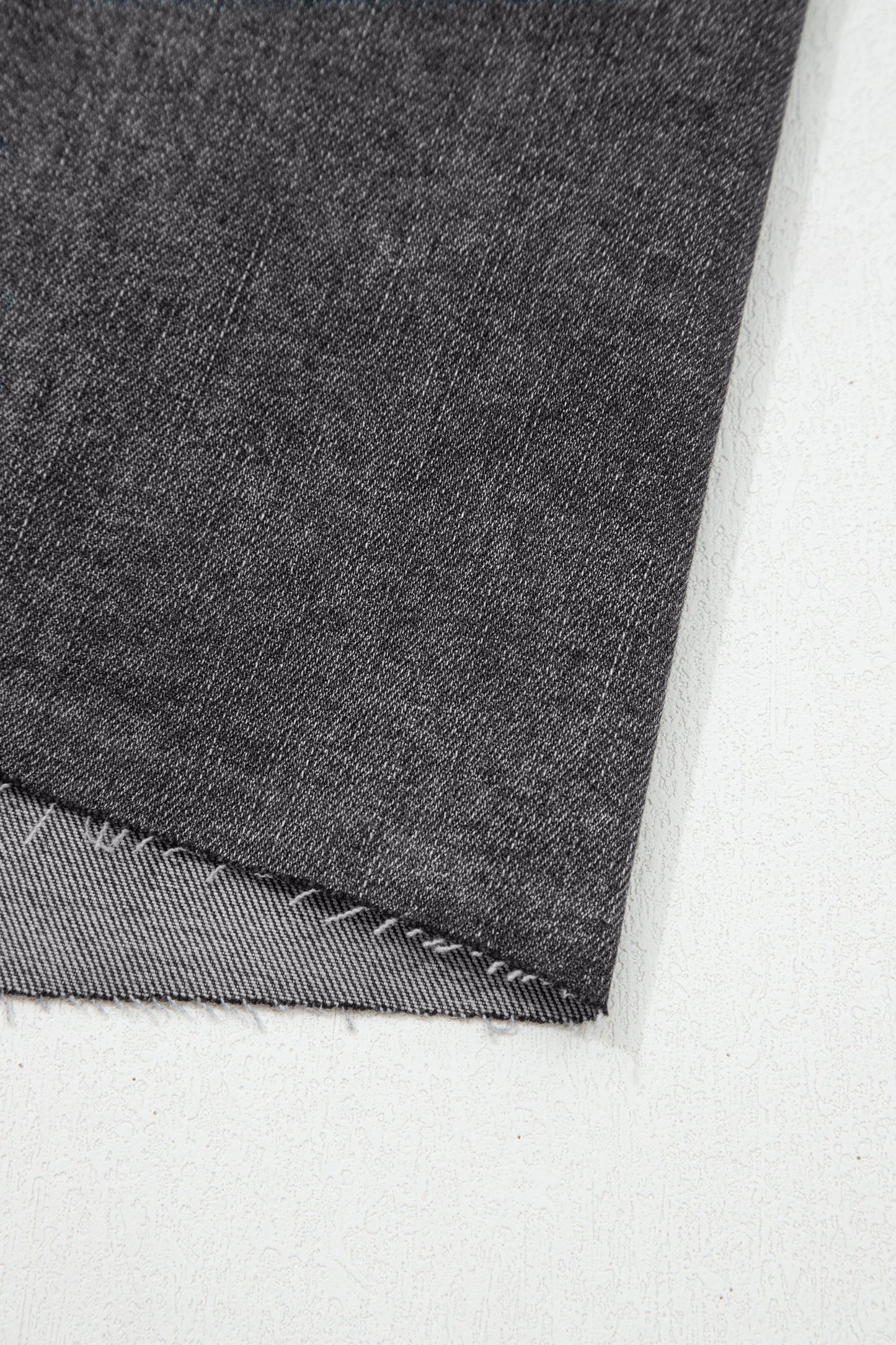 Sail Blue Dearlove Irregular Distressed Bottom Denim Midi Skirt