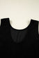 Black Corduroy Sleeveless Mini Dress With Patched Pockets