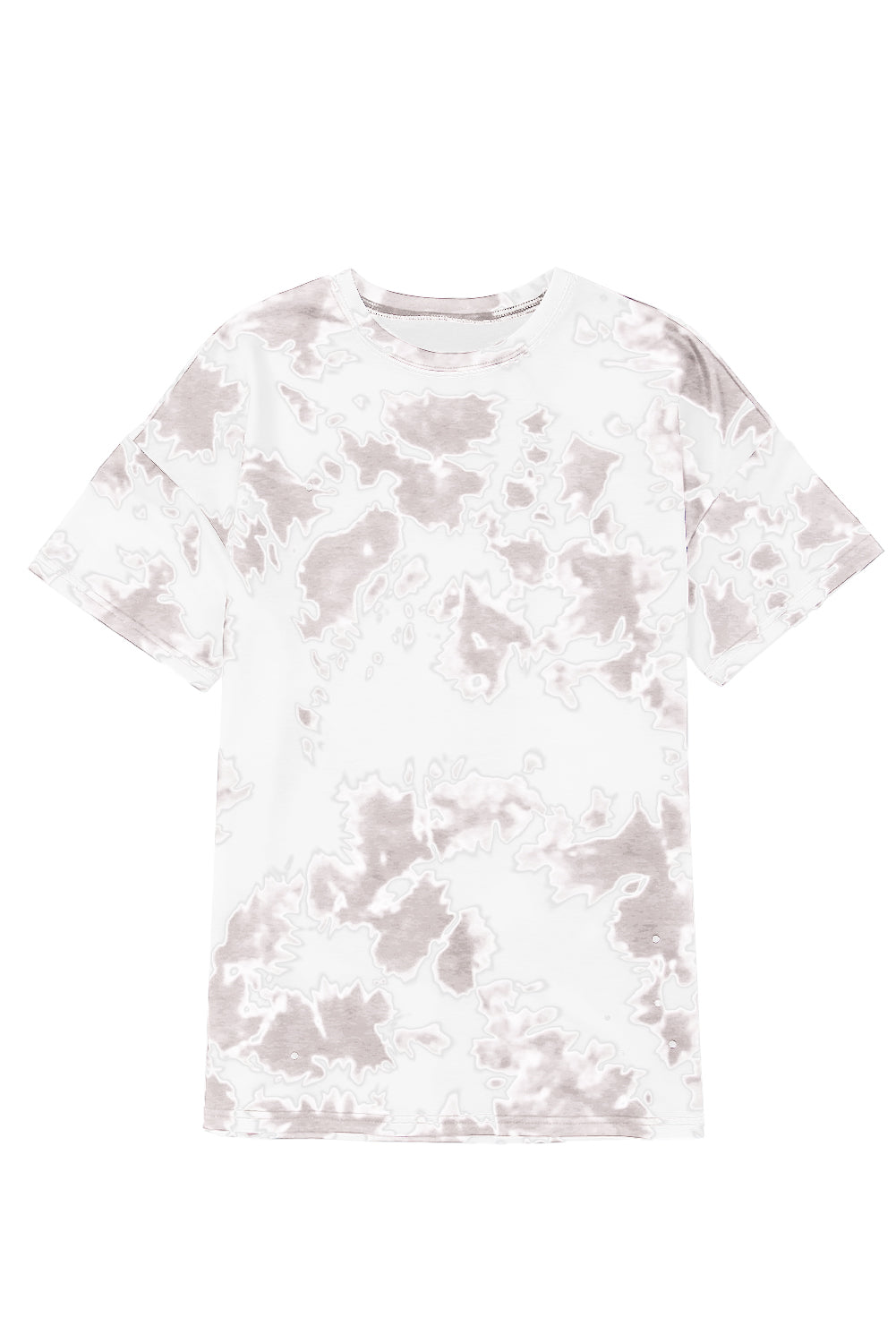 Tie-dye Round Neck Short Sleeve Top