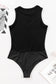 Black Mesh Sleeveless Bodysuit