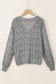 Green Lightweight Buttoned Front Crochet Cardigan