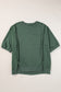 Light Grey Exposed Seam Chest Pocket Split Loose T Shirt