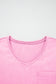 Sachet Pink Cotton Mineral Wash T Shirt