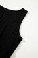 Black 3 Pcs Crop Tank Top Shorts with Cardigan Lounge Set