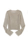 Knit Long Sleeve Khaki Top