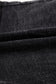 Black Drawstring High Waist Casual Denim Shorts with Pockets