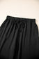 Black Buttoned Vest Drawstring Wide Leg Pants 2pcs Set