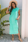 Wisteria Mineral Wash Pocketed T-shirt Long Dress