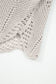 Seagrass Hollow Out Knit 7/8 Sleeve Casual Sweater
