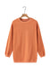 Orange Ribbed Corded Oversized Sweatshirt