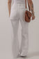 Bright White Heavy Distressed Straight Leg Jeans