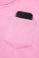 Sachet Pink Cotton Mineral Wash T Shirt