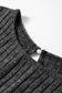 Black Ribbed Keyhole Short Sleeve Wide Leg Jumpsuit