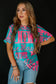 Green Howdy Cowboy Letter Printed Western Fashion Tee