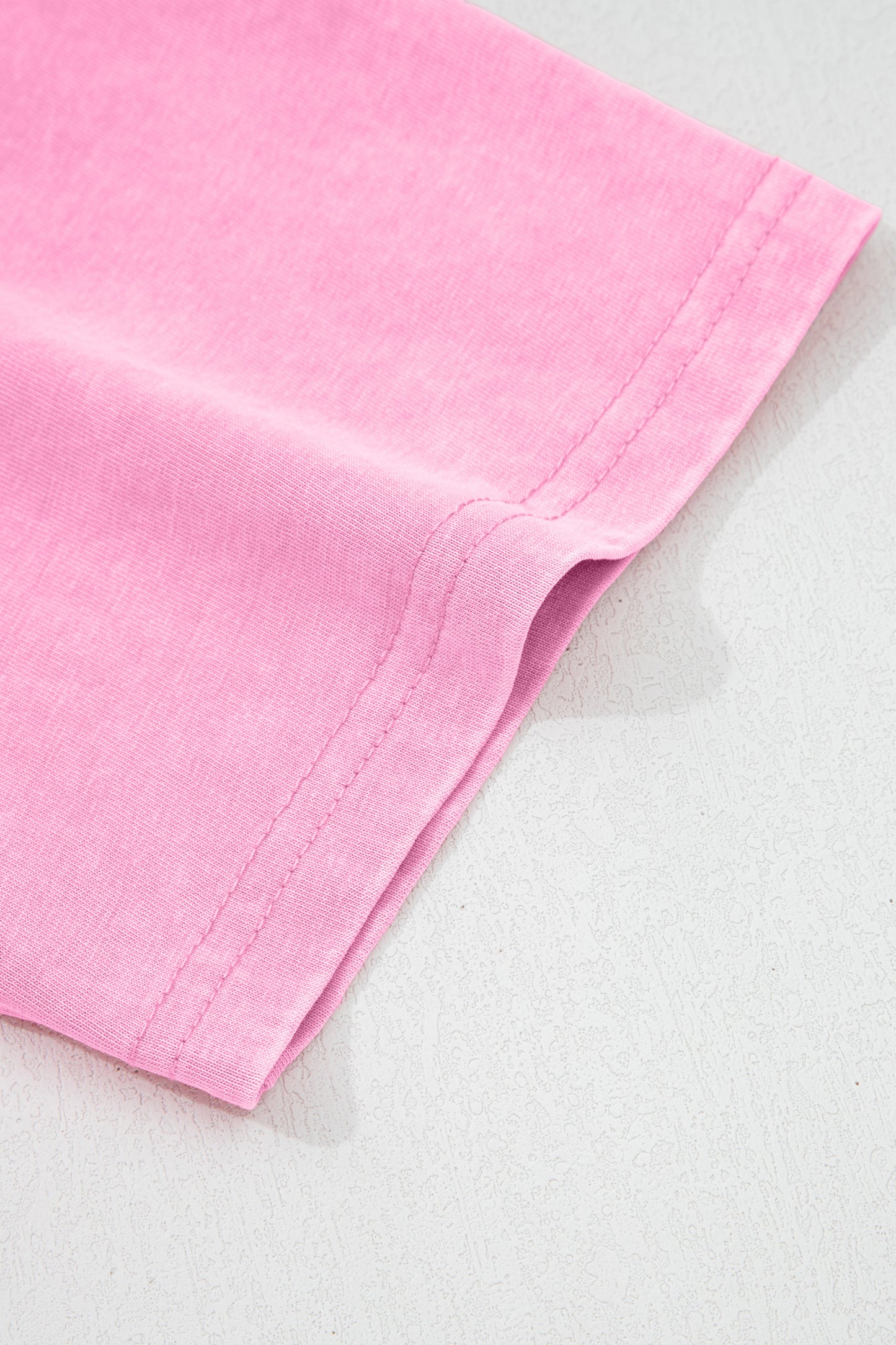 Sachet Pink Cotton Mineral Wash T Shirt