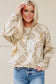 Steer Head Graphic Aztec Pullover Sweatshirt