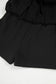 Black French Terry Drawstring Mini Skort with Pockets