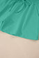 Sea Green Solid Loose V Neck Half Sleeve Tee and Shorts