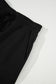 Black French Terry Drawstring Mini Skort with Pockets