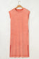 Wisteria Mineral Wash Pocketed T-shirt Long Dress