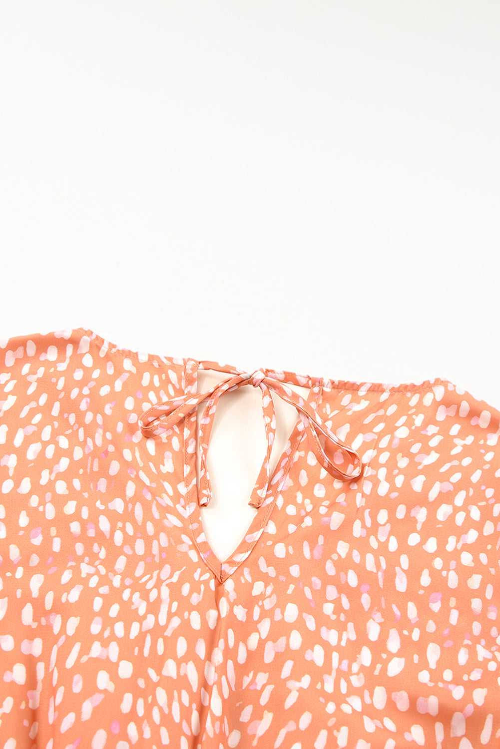 Orange Animal Spotted Print Romper