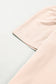 Parchment Corded Knit Crew Neck Puff Sleeve Shift Mini Dress