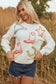 White Tinsel Western Boots Horseshoe Star Knit Crew Neck Sweater