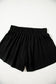 Black 3 Pcs Crop Tank Top Shorts with Cardigan Lounge Set