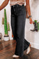 Black Wide Leg Pocketed High Waist Jeans