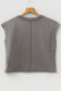 Medium Grey Mineral Wash Boxy Fit Cotton Tank Top