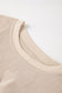 Chestnut Ribbed Corduroy Oversized Sweatshirt