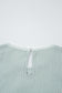 Green Stripe Lace Patchwork Crew Neck Tank Top