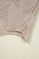 Seagrass Hollow Out Knit 7/8 Sleeve Casual Sweater